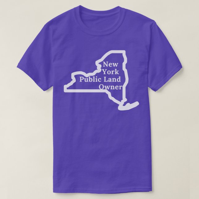Camiseta Propietario de terrenos públicos de Nueva York (Diseño del anverso)