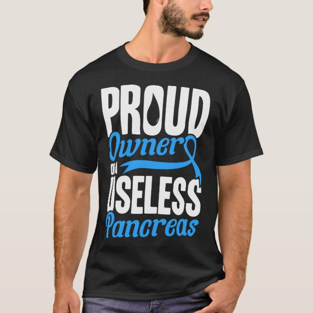 Camiseta Propietario De Un Inútil Pancreas Diabetes Sensibi (Anverso)