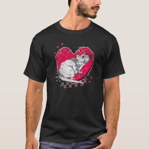 Camiseta Propietario de un Mascota animal Rat Heart Cute Ra