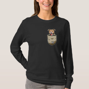Camiseta Propietario Del Bulldog De Pit Y Del Bolsillo