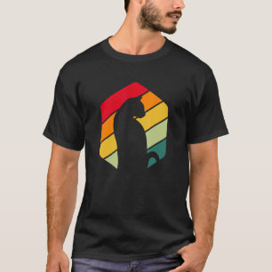 Camiseta Propietario del gato estilo retro felino Mascota K