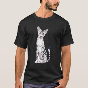 Camiseta Propietario del gato oriental de Sitting Adorable