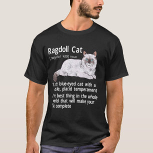Camiseta Propietario del gato Ragdoll Cat Definition Ragdol
