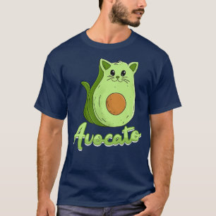 Camiseta Propietario del gato vegan macho Aguacate Kitten