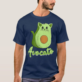 Camiseta Propietario del gato vegan macho Aguacate Kitten