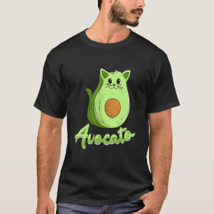 Camiseta Propietario del gato vegan macho Aguacate Kitten