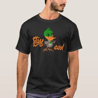 Camiseta propietario del labrador negro de pato