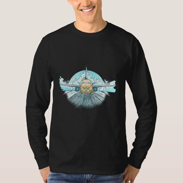 Camiseta Propietario del Mascota Kitten de la aeronave pilo (Anverso)