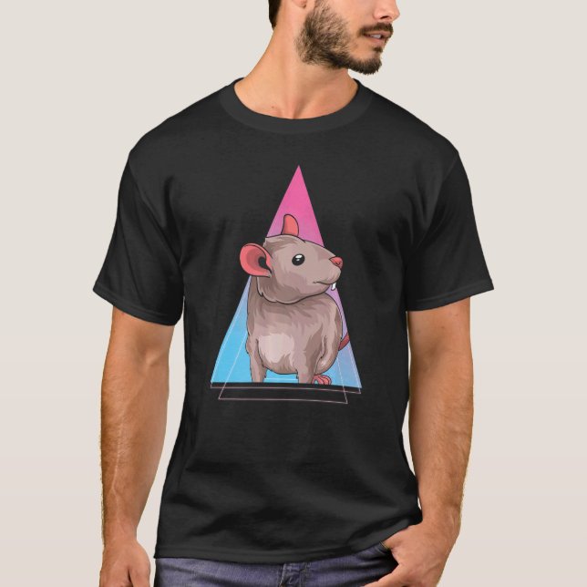 Camiseta Propietario del mascota Rata animal Rat 80 Rata de (Anverso)