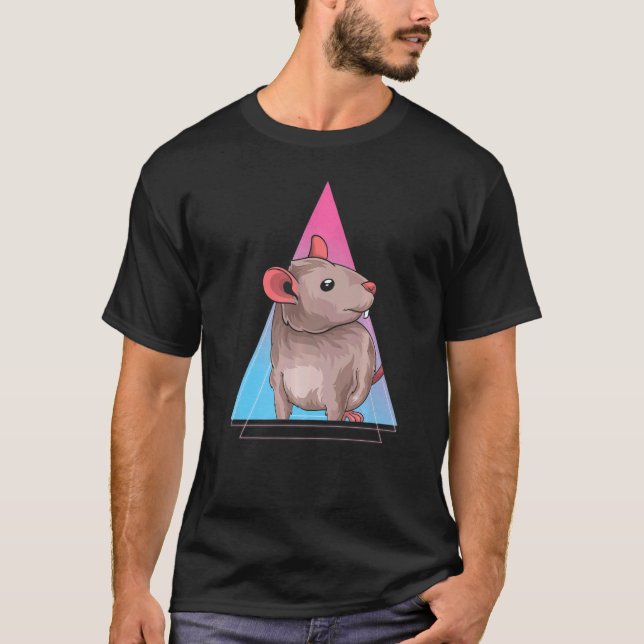Camiseta Propietario del mascota Rata animal Rat 80 Rata de (Anverso)