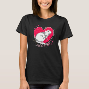 Camiseta Propietario del mascota Rata Cuta de Corazón Anima