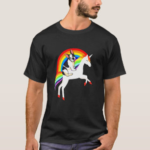 Camiseta Propietario del perro arco iris del Bulldog francé