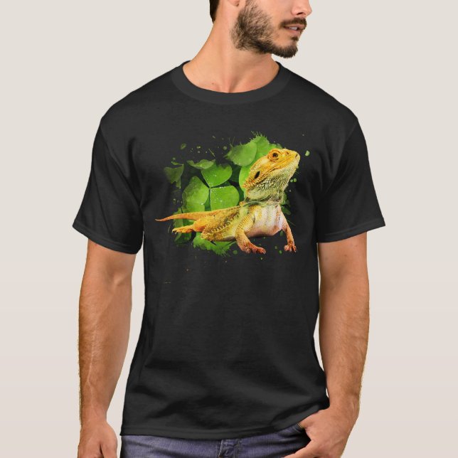 Camiseta Propietario del reptil Dragon con la culata (Anverso)