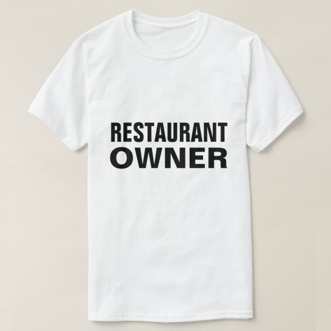 Camiseta Propietario del restaurante (Diseño del anverso)