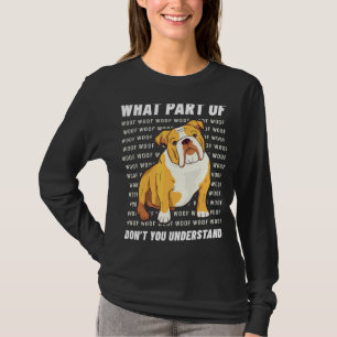 Camiseta Propietario Inglés Bulldog Perro Walker Idioma Woo
