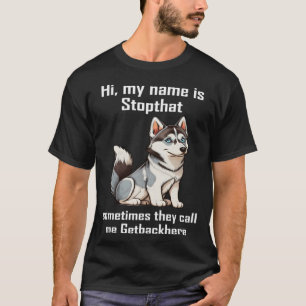 Camiseta Propietario siberiano de perros Husky