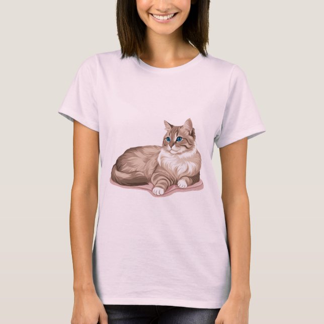 Camiseta Propietarios de felinos orgullosos - Amantes del g (Anverso)