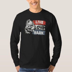 Camiseta Propietarios de perros de cerdo de amor en vivo