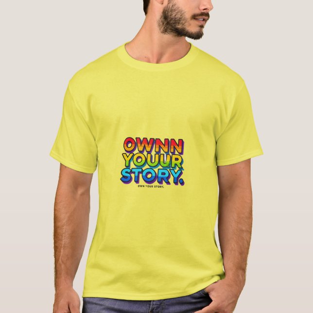 Camiseta Propieten su historia - Vibrante diseño multicolor (Anverso)
