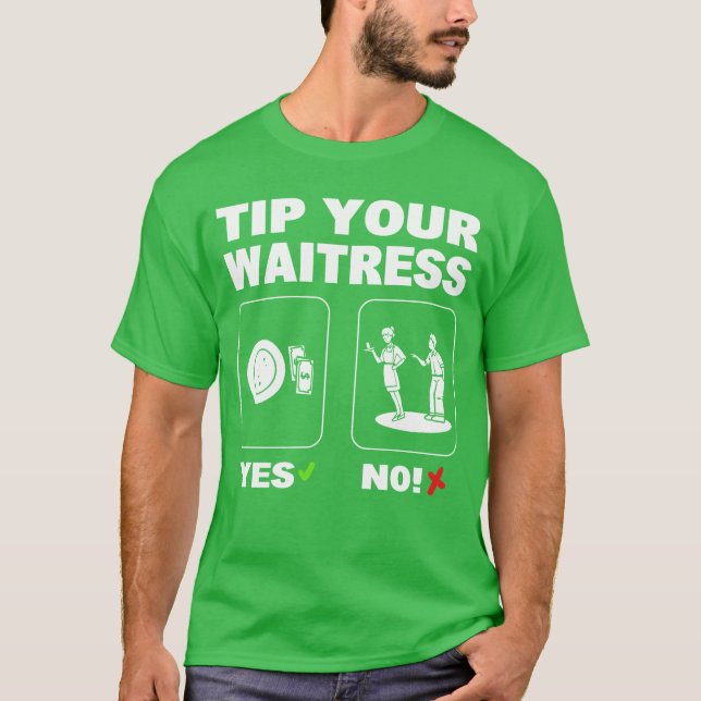 Camiseta Propina para su camarera regalo (Anverso)