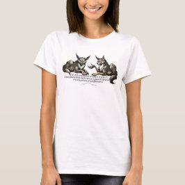 Camiseta Proporciones de peso de coyote cita divertida