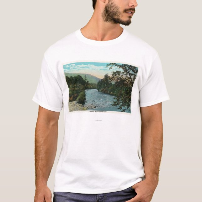 Camiseta Propósito escénico de la buena pesca (Anverso)