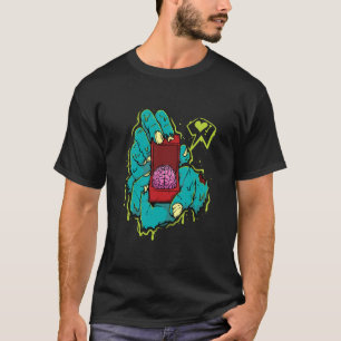 Camiseta Propuesta de Boda de mano zombi involucró a Couple