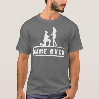 Camiseta Propuesta de matrimonio de Game Over Despedida de 