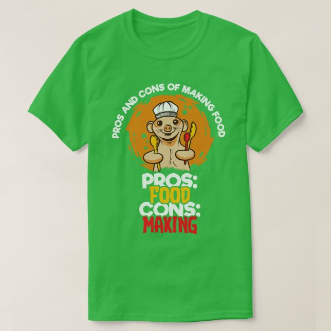 Camiseta Prorrogativas Y Toneladas De Fabricación De Alimen (Diseño del anverso)