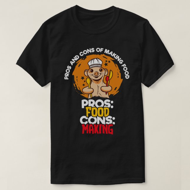 Camiseta Prorrogativas Y Toneladas De Fabricación De Alimen (Diseño del anverso)
