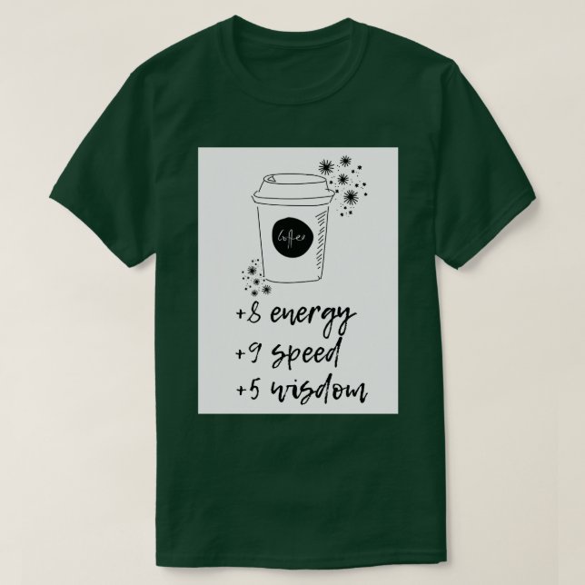 Camiseta Pros de café (Diseño del anverso)