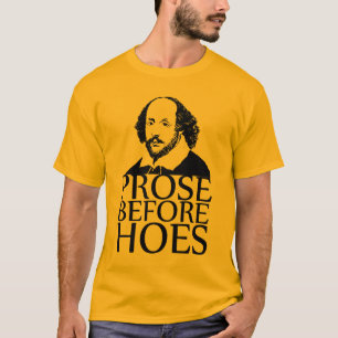 Camiseta prosa antes de azadas