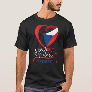 Camiseta Prosek República Checa Bandera Del Corazón Cubiert