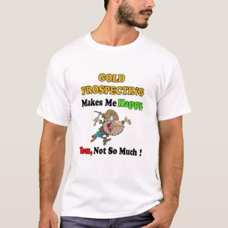 Camiseta Prospector feliz del oro