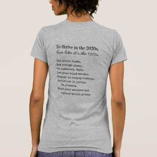 Camiseta Prosperar en la vida analógica de los años 2020