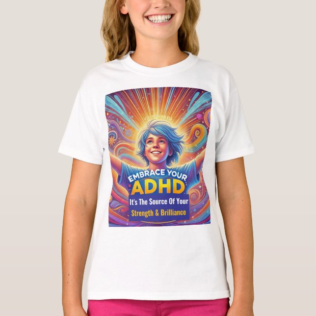 Camiseta Prosperidad con el TDAH* Abraza tu TDAH (Anverso)