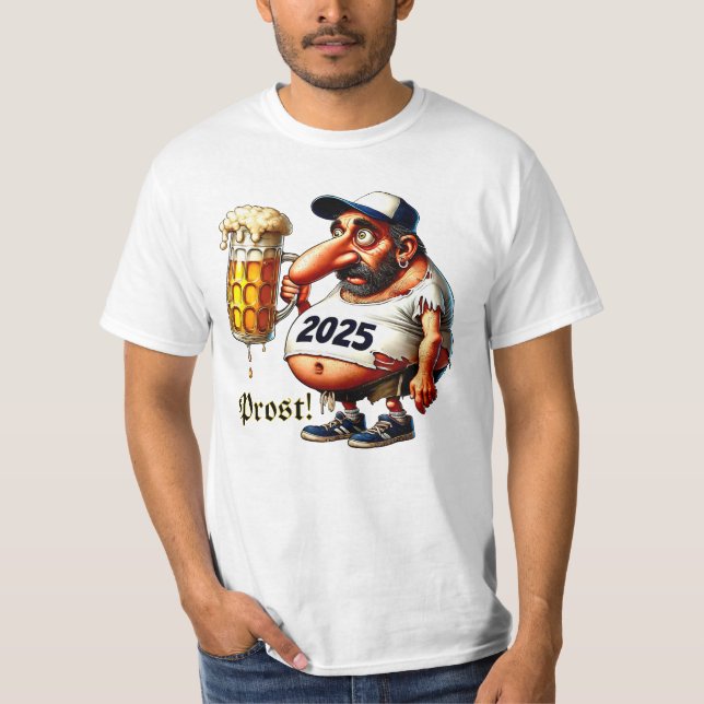 Camiseta Prost! Auf zur Kirchweih - Humorfigur (Anverso)