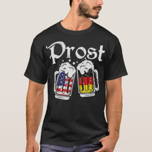 Camiseta Prost Beer Bandera Americana Alemana Funny Oktober