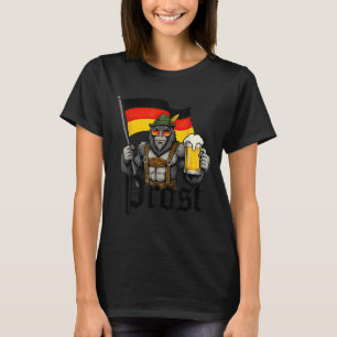 Camiseta Prost Bigfoot bebiendo cerveza Lederhosen alemán