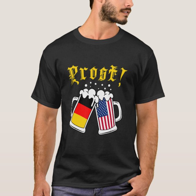 Camiseta Prost  Cheers Beer Festival American German Beer D (Anverso)