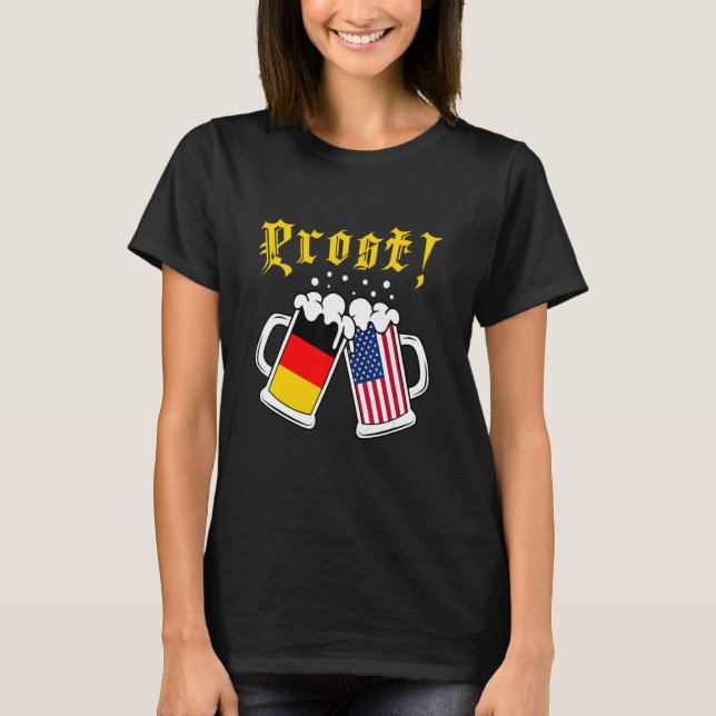 Camiseta Prost  Cheers Beer Festival American German Beer D (Anverso)