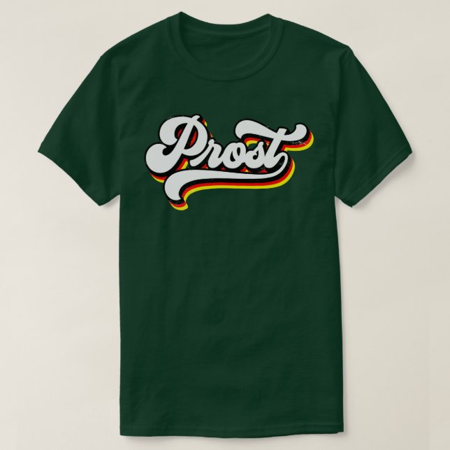Camiseta Prost Oktoberfest Retro Bavarian Munich German Bee (Diseño del anverso)