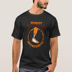 Camiseta Prostética de la pierna de Chiste amputada biónica