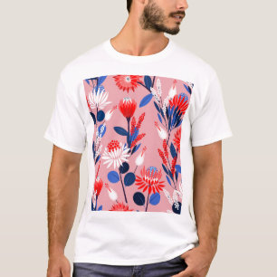 Camiseta Protea en auge: patrón de jardín botánico