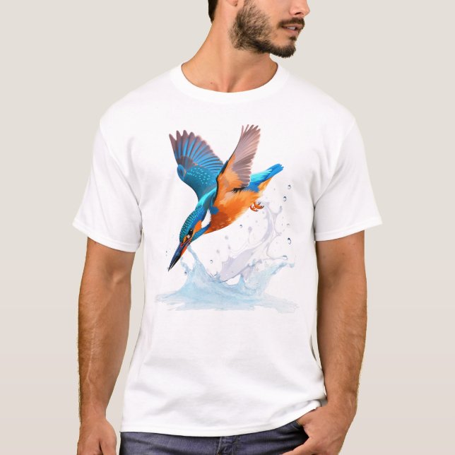 Camiseta Protea Rey Exótico Botánico Acuarela (Anverso)