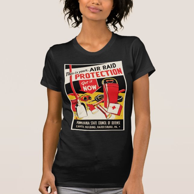 Camiseta Protección contra ataques aéreos (Anverso)