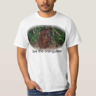 Camiseta Protección de la fauna:  Madre y bebé del primate