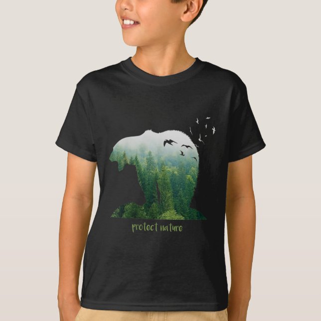 Camiseta Protección de la naturaleza de la mujer Protección (Anverso)