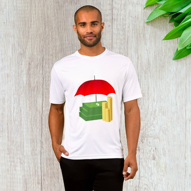 Camiseta Protección de la seguridad financiera con paraguas (Subido por el creador)