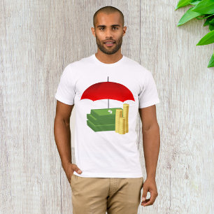 Camiseta Protección de la seguridad financiera con paraguas